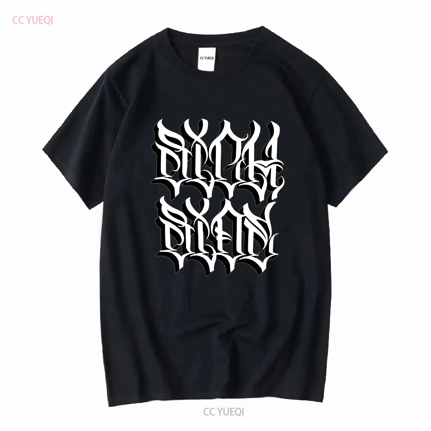 Vintage Fashion La - シックサイド公式サイコレルムLAヒップホップTシャツ2XLブラックEUCヴィンテージウォッシュドファッション万能スタイリッシュトップス普段着