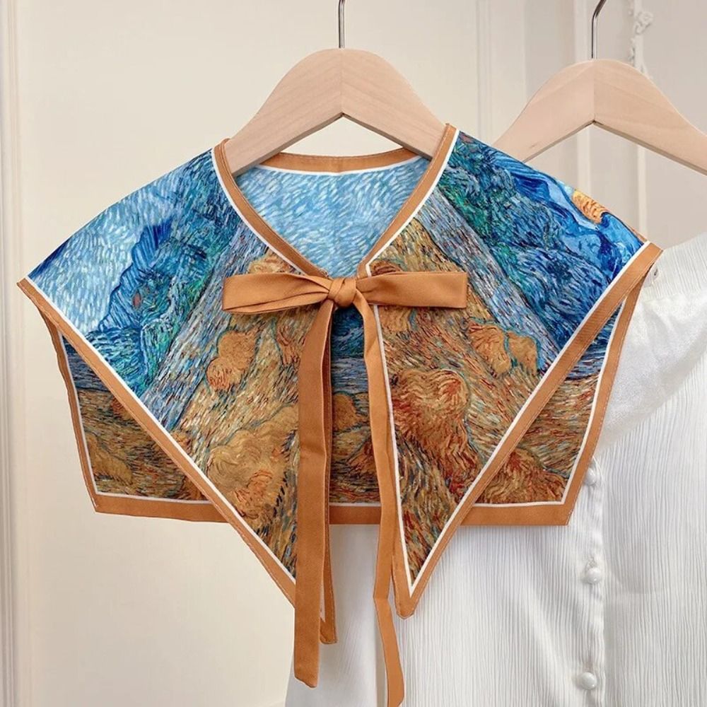 Vintage Fashion Jersey - 女性の花柄の偽の襟,取り外し可能なヴィンテージシャツ,ショルダーラップ,ネックレス,Shawl,false,ファッショナブル