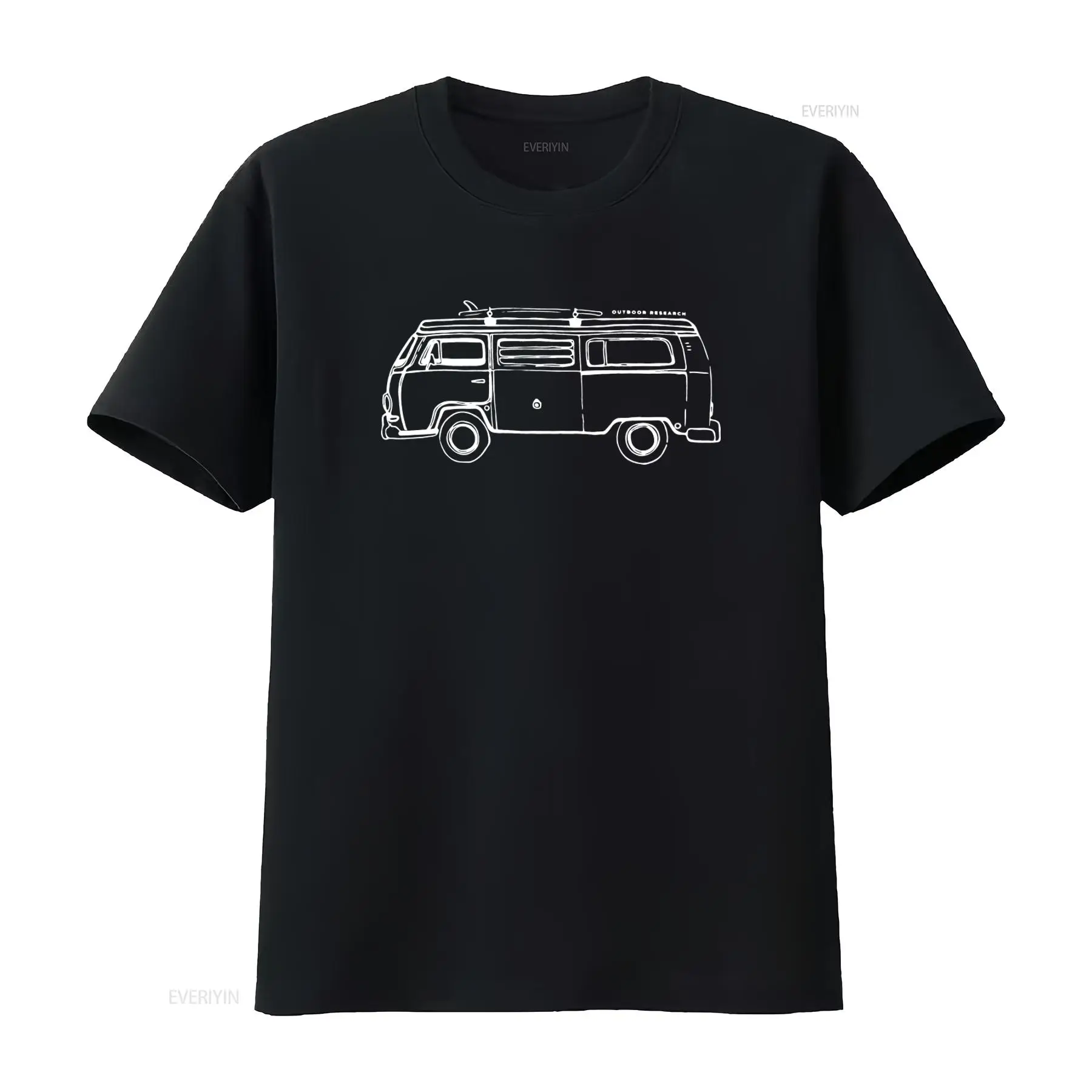 Vintage Fashion Research - アウトドアリサーチ レトロバンTシャツ カジュアルストリートウェア 夏ファッション ヴィンテージウォッシュ加工 通気性抜群