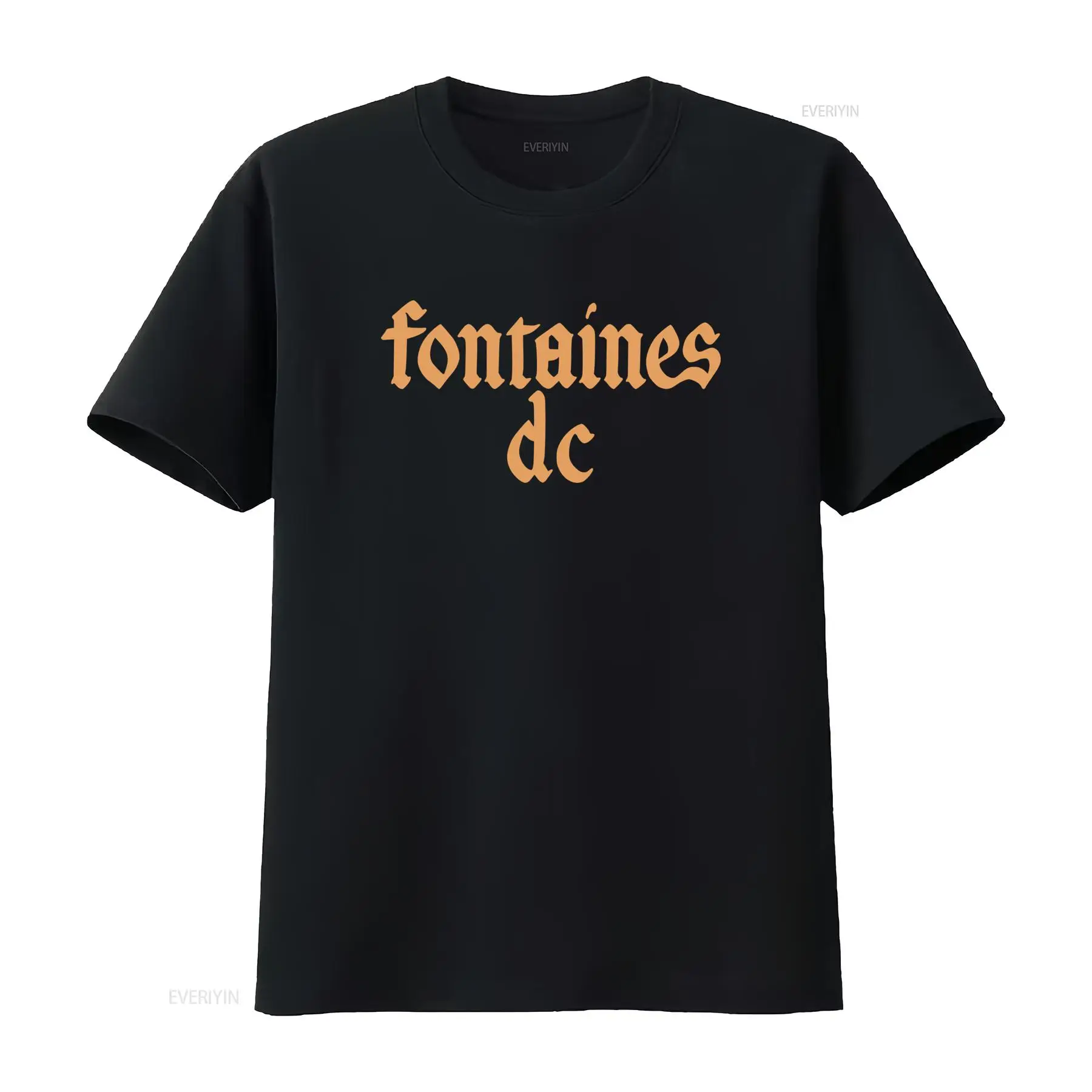 Vintage Fashion Jersey - フォンテーヌ D C 'ゴシック ロゴ' ブラック