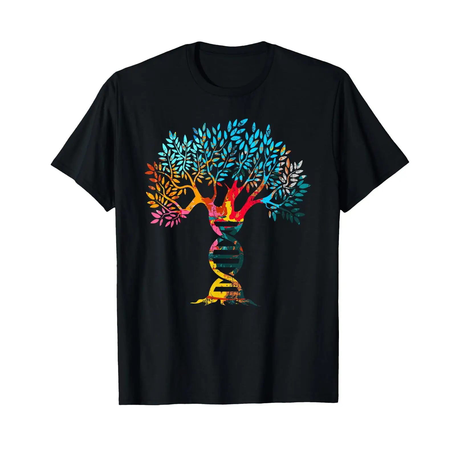 Vintage Fashion Research - 家系研究家、家族のDNA、家系図研究者、家系図Tシャツ、小さめサイズ、ヴィンテージ風、ウォッシュ加工、メンズ、伸縮性あり。