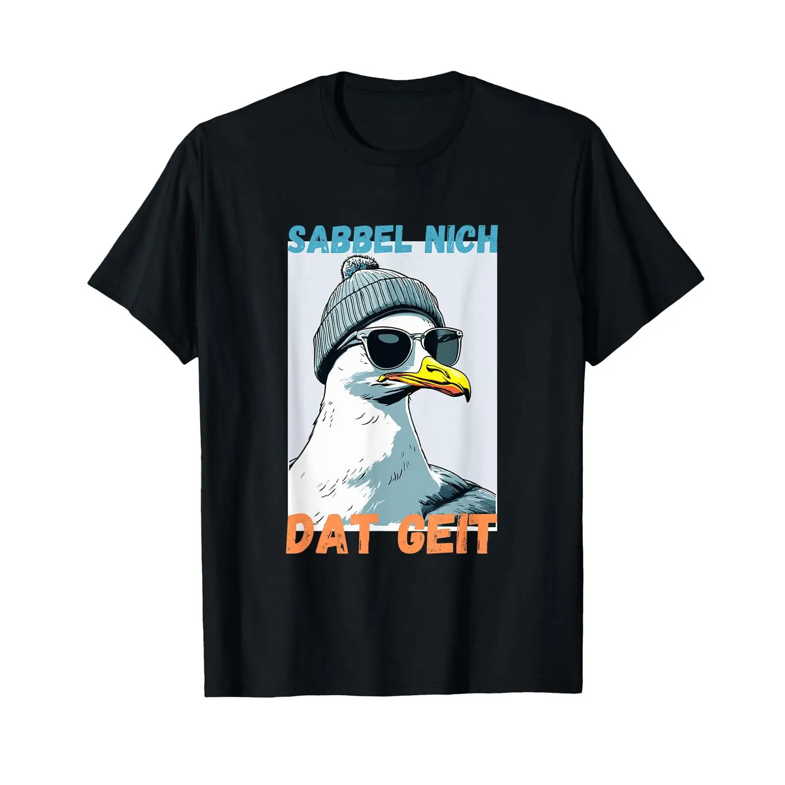 Vintage Fashion Hamburg - くだらないことを言わないで。ハンブルクの方言が使われた面白いデザインのTシャツ。ヴィンテージ風で、洗い加工が施されたストリートウェア。デザイナーズブランドのユニセックスファッション。