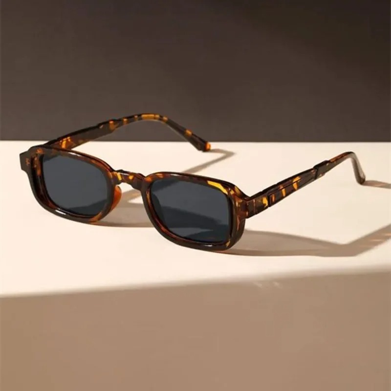 Vintage Fashion Enthusiasts - 豪華な長方形サングラス女性オーバルヴィンテージブランドデザイナースクエアサングラス UV400 男性シェード女性眼鏡アンチグレア