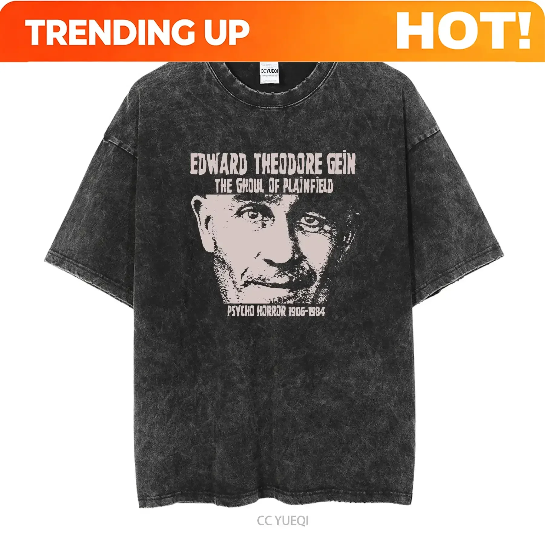 Vintage Fashion Jersey - カスタマイズシャツ ED GEIN プレインフィールドのグール Tシャツ 長袖または半袖