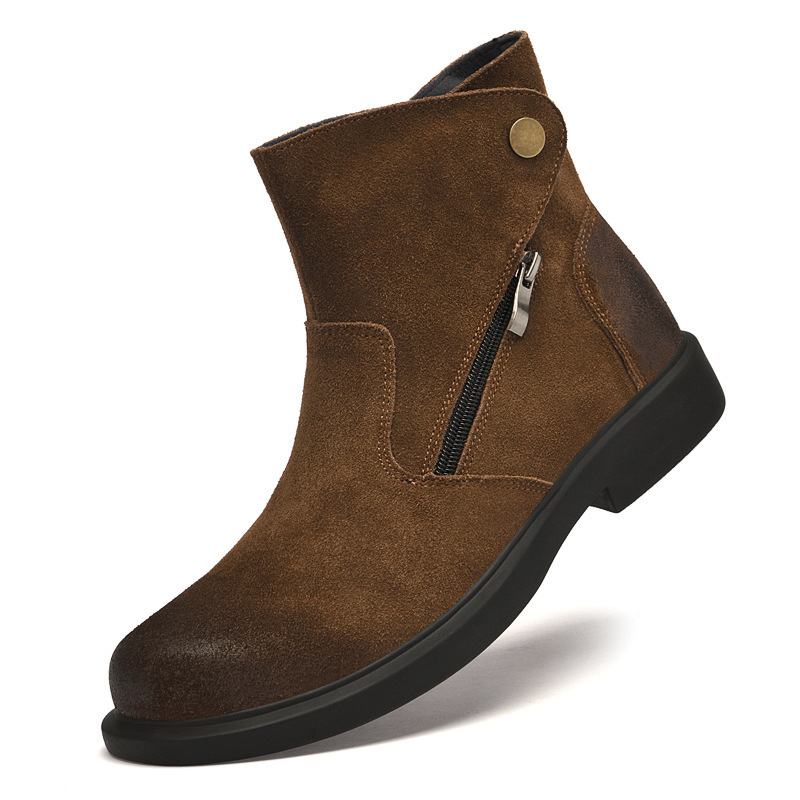 ヴィンテージ牛革スエードメンズチェルシーブーツ高級手作り 2 - Vintage Outdoor Fashion のレビューと価格