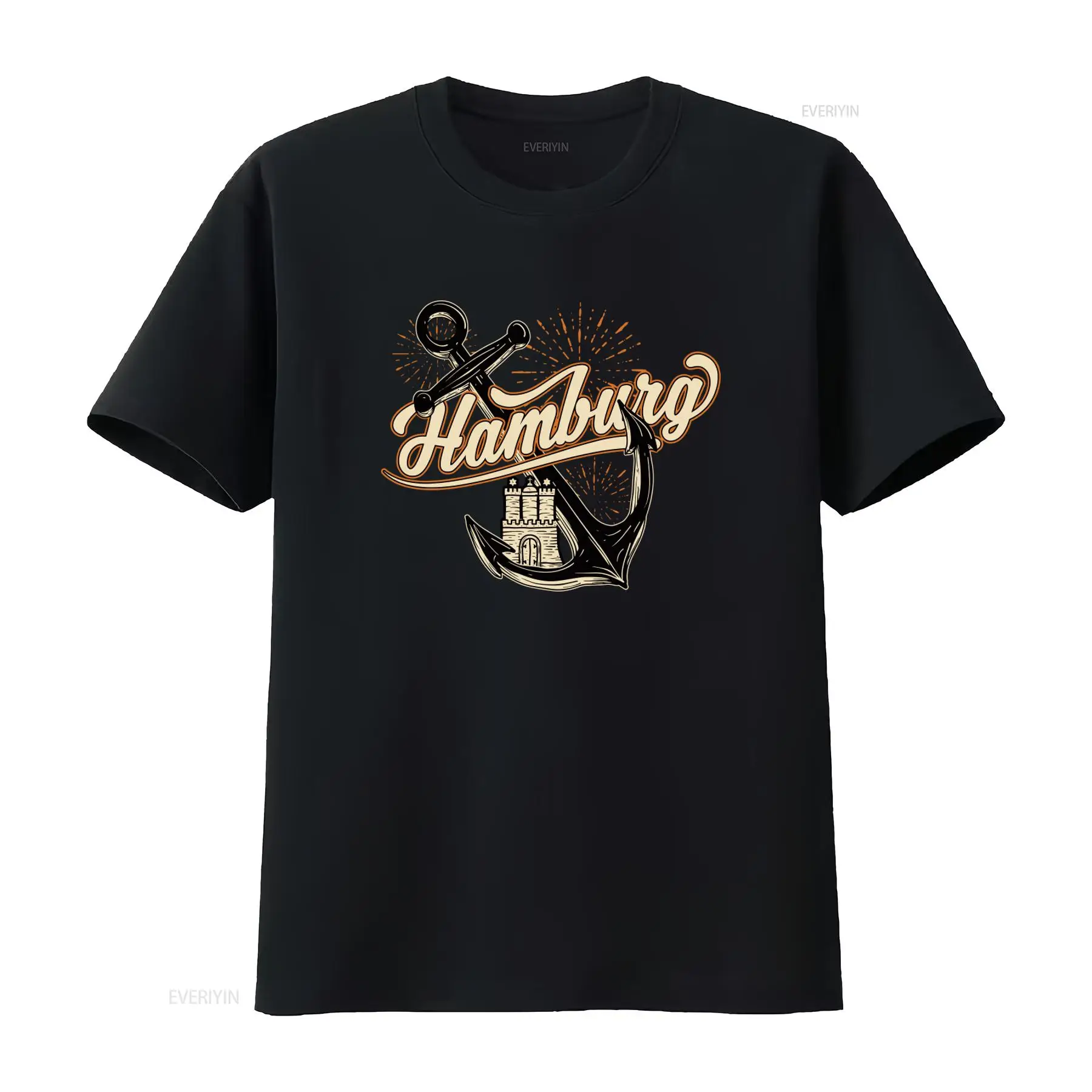 メンズ ハンブルグ アンカー プリント T シャツ 楽しくス - Vintage Fashion Hamburg のレビューと価格