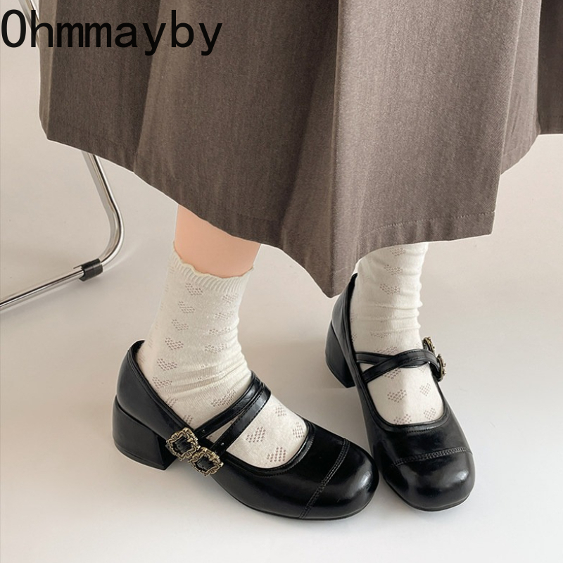 ヴィンテージ厚底メリージェーンシューズ ファッションメタルバ - Vintage Outdoor Fashion のレビューと価格