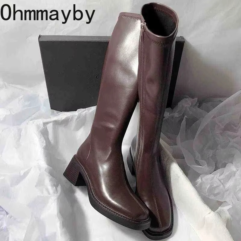 ヴィンテージ厚いヒールの女性のニーハイブーツファッションサイ - Vintage Fashion Online のレビューと価格