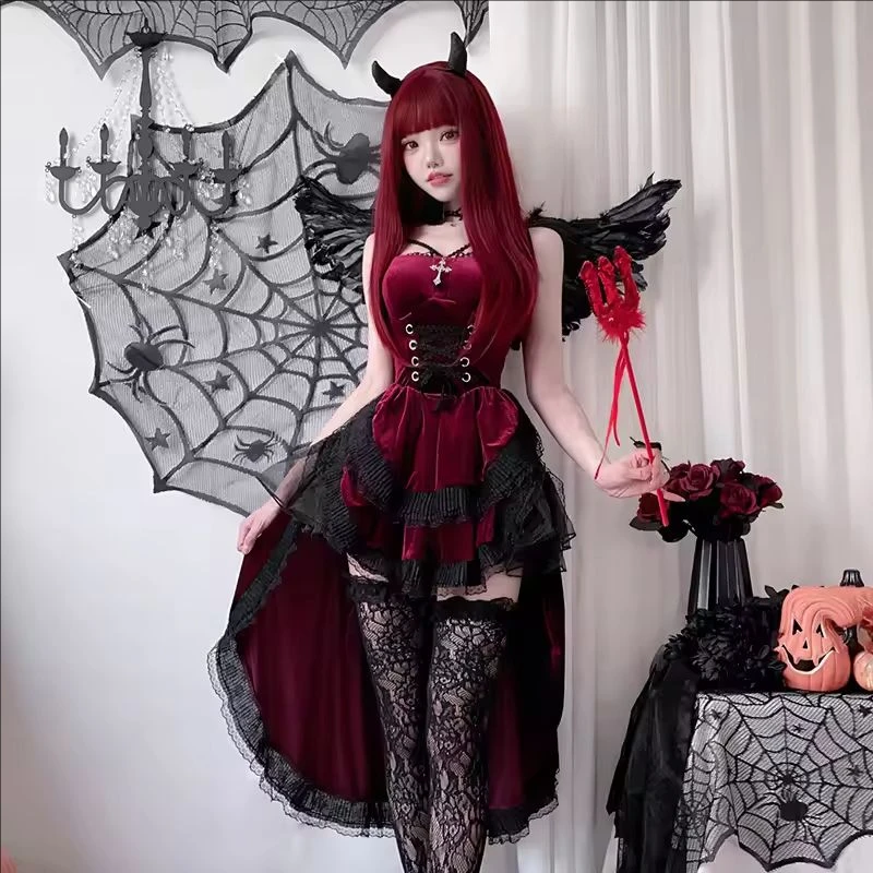 Y2K風のゴシック・ヴィクトリア朝風ヴァンパイア・ブライドド - Vintage Fashion Dresses のレビューと価格