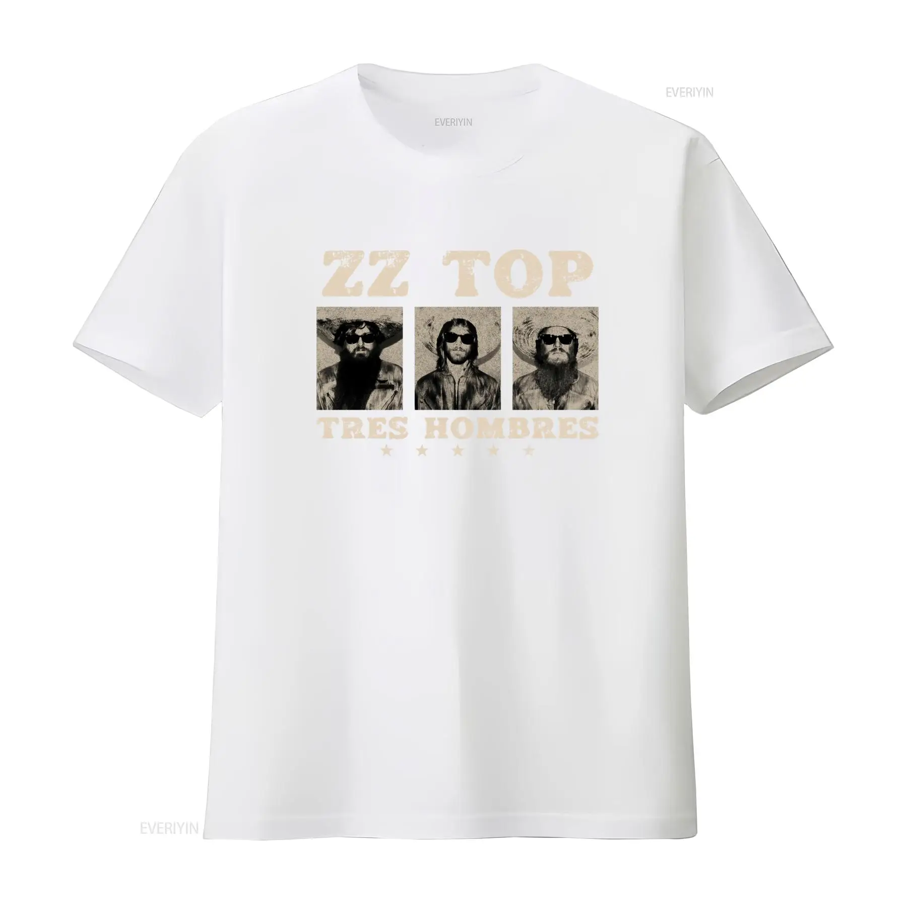 Tres Hombres ZZ Top レトロ ロック ブル - Vintage Fashion La のレビューと価格