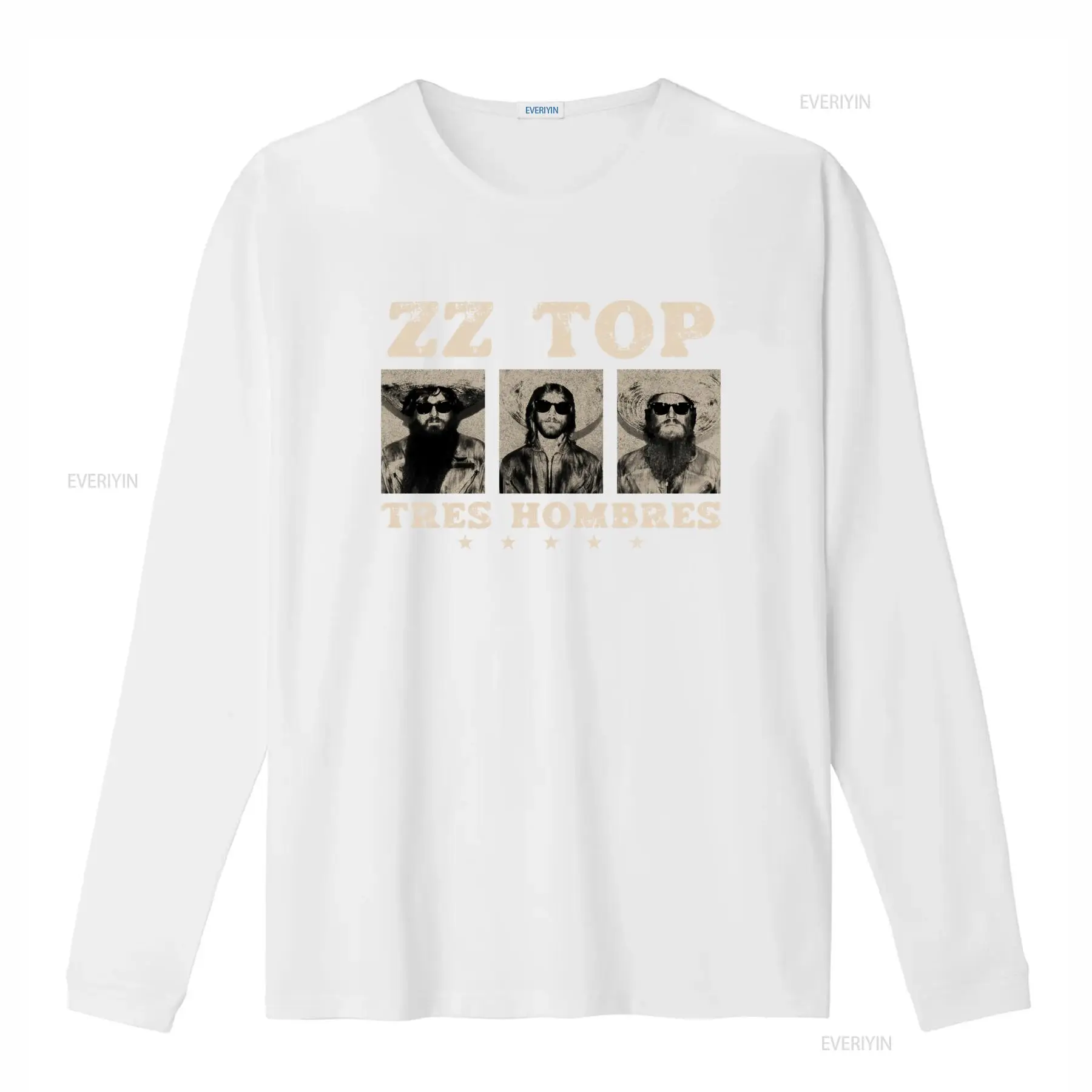 Tres Hombres ZZ Top レトロ ロック ブル - Vintage Fashion La のレビューと価格