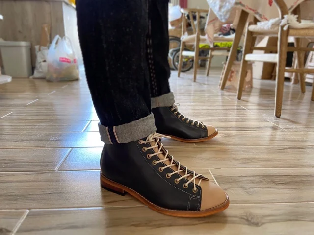 ハイツーリングブーツメンズグッドイヤーウェルトヴィンテージブ - Vintage Fashion Dresses のレビューと価格